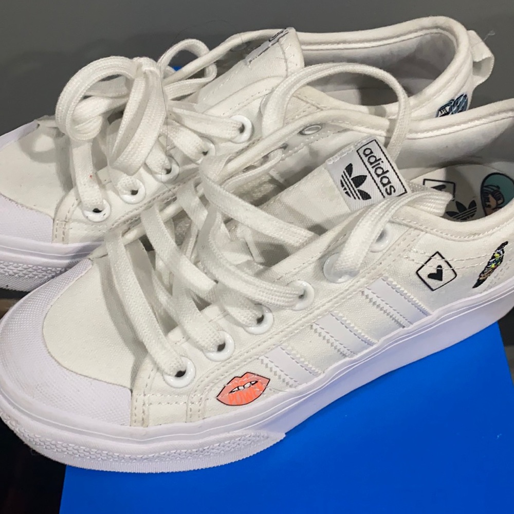 Adidas Nizza Platform Shoe Girls 5Y